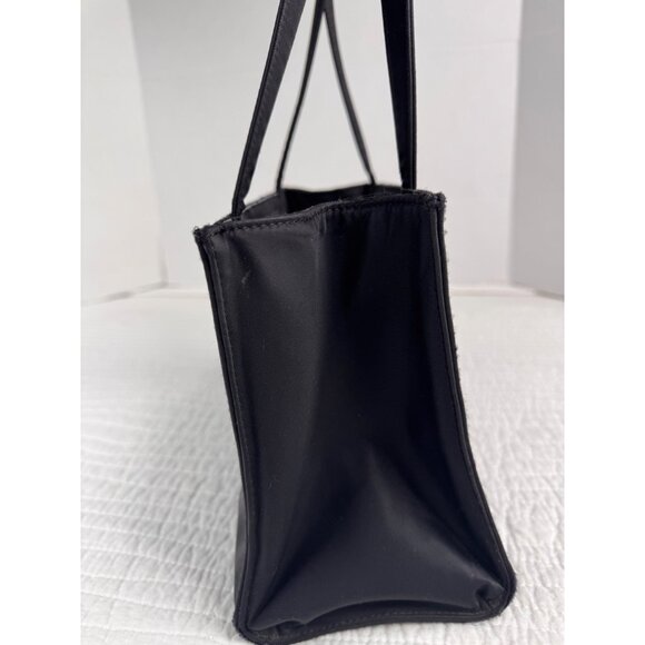Kate Spade Y2K Black Nylon Double Strap Shoulder Tote Bag - Picture 6 of 12